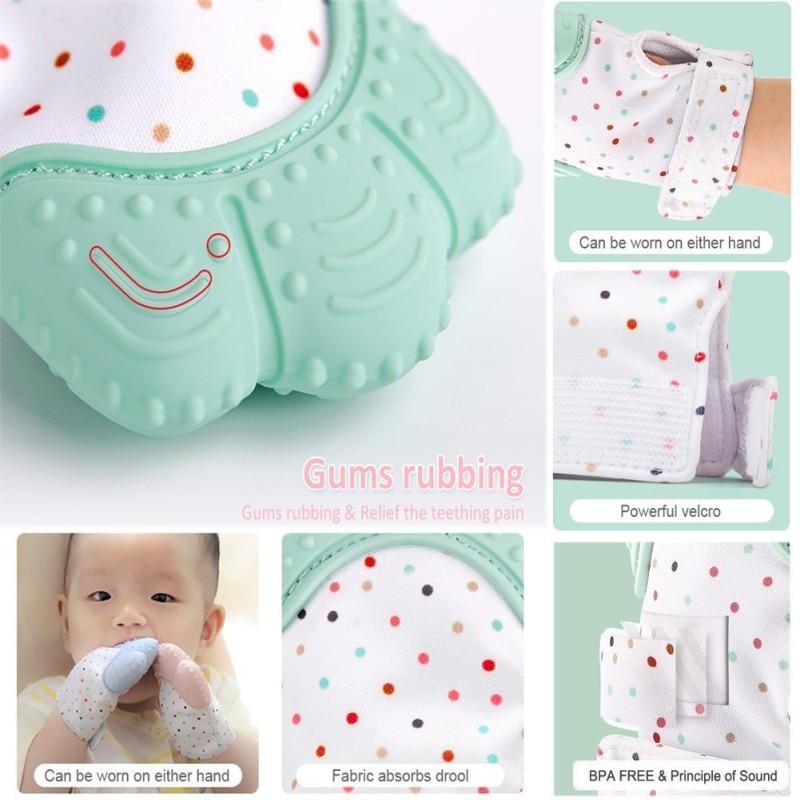 Baby Teether Gloves Mitten Toy